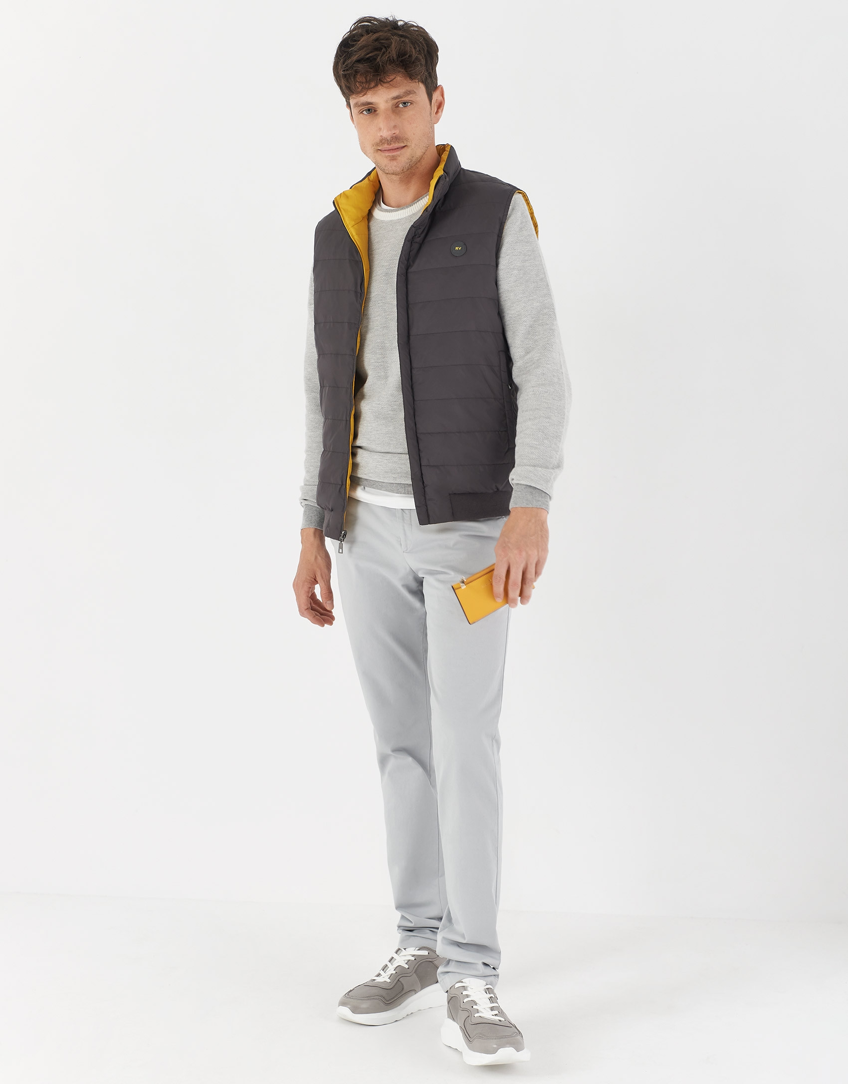 Pantalón chino algodón gris claro - Hombre | Roberto Verino