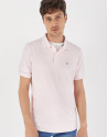 Polo piqué rosa perfil blanco - Hombre - PV2021 | Roberto Verino