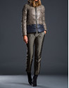 Short ski jacket with fur collar 