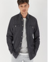 Camisa vaquera gris con bolsillos