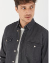 Camisa vaquera gris con bolsillos
