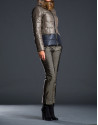 Short ski jacket with fur collar 