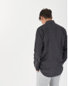 Gray denim shirt with pockets
