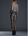 Short ski jacket with fur collar 