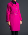 Two-faced aubergine coat