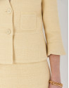 Yellow short jacket with evasé bottom - Woman | Roberto Verino