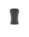 Sleevless grey round neck sweater