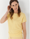Jersey punto manga murciélago amarillo