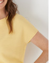 Jersey punto manga murciélago amarillo