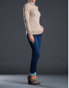 Heavy knit beige sweater 