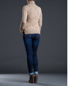 Heavy knit beige sweater 