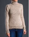 Heavy knit beige sweater 