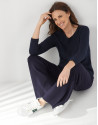 Jersey manga francesa azul - Mujer - PV2021 | Roberto Verino