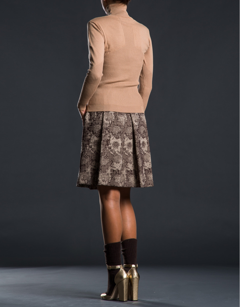 Jersey beige punto fino