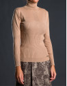 Fine knit beige sweater 