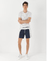 Gray cotton top with white RV logo  - Man | Roberto Verino