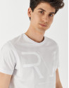 Camiseta algodón gris logo RV blanco - Hombre | Roberto Verino