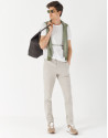Dyed stone gray pants