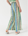 Pantalón ancho rayas multicolor - Mujer | Roberto Verino