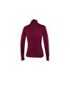 Jersey cuello cisne burdeos