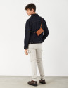 Pantalón cargo pana crudo