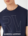 Navy blue top with white RV logo
