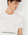 White top with khaki RV logo