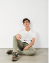 White top with khaki RV logo