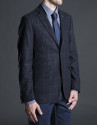 Blue checked jacket