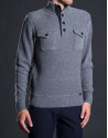 Gray turtle neck sweater with pockets 