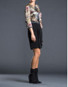 Black ruffle skirt 