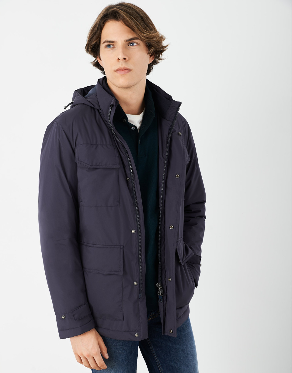 Parka cuatro bolsillos marino - Hombre - OI2021 | Roberto Verino