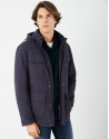 Navy blue parka with four pockets - Man | Roberto Verino