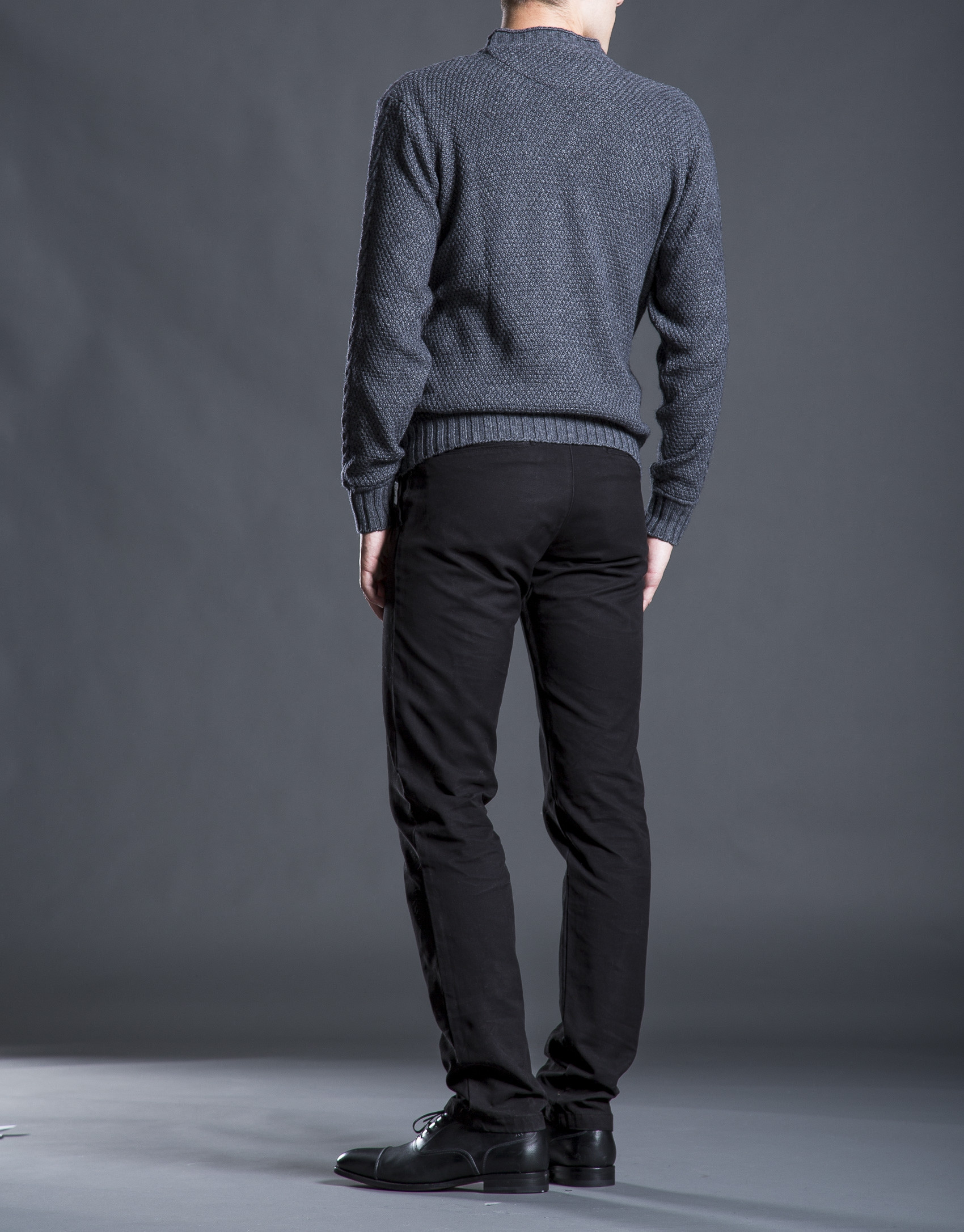 Jersey pico ochos gris