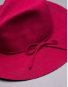 Burgundy felt hat