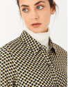 Shirtwaist dress with green and yellow circles | Roberto Verino