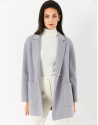 Short blue coat with double row of buttons | Roberto Verino