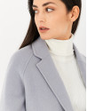 Short blue coat with double row of buttons | Roberto Verino
