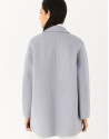 Short blue coat with double row of buttons | Roberto Verino