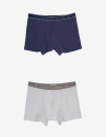 Ink blue and white boxers pack
