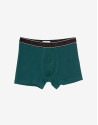 Navy blue and green boxers pack