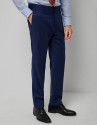 Traje half canvas slim fit falso liso azulón | Roberto Verino
