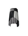 Grey, black and white cape