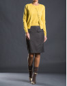 Mustard knit jacket
