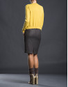Mustard knit jacket