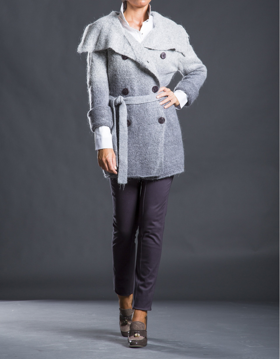 Long gray degradé jacket