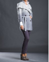 Long gray degradé jacket