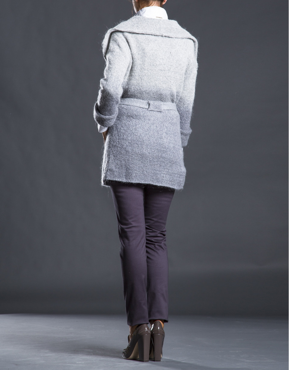 Long gray degradé jacket