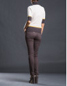 Beige striped fantasy sweater 