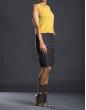 Fine knit mustard top